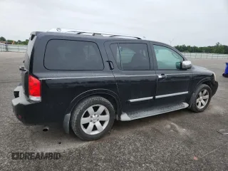 2010 Nissan Armada Titanium z VIN 5N1BA0ND0AN619506, wystawiony jako Copart lot #58329005 z przebiegiem 212 496 mil mil oraz Szkoda całkowita • Salvage title. Historia ofert i sprzedaży dostępna na DreamBid. Obrazek 3.