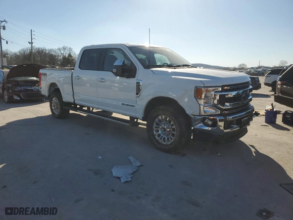 2022 Ford Super Duty F-250 SRW XL with VIN 1FT8W2BT7NEF84248, listed as a Copart auction lot 48042845 with 14,598 mi miles and Salvage Title. Bid and sale history available at carsss.com. Image 4.