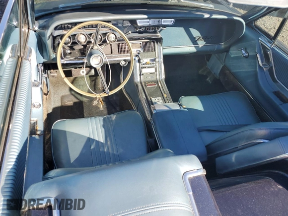 1965 Ford Thunderbird with VIN 5Y85Z115781, listed as a Copart auction lot 82289124 with 75,677 mi miles and Salvage Title. Bid and sale history available at DreamBid. Image 8.