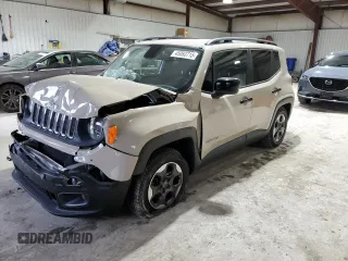 2015 Jeep Renegade Latitude with VIN ZACCJABH1FPC04716, listed as a Copart auction lot 45083715 with 102,045 mi miles and Salvage Title. Bid and sale history available at carsss.com. Image 1.