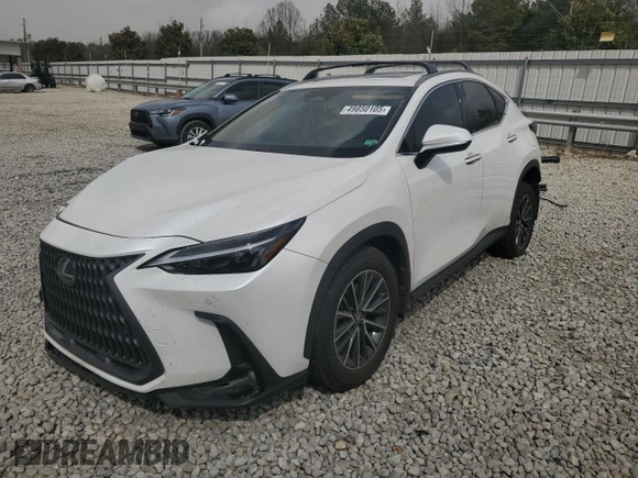2024 Lexus NX with VIN JTJGKCEZ8R2034364, listed as a Copart auction lot 49850105 with 0 mi miles and Salvage Title. Bid and sale history available at carsss.com. Image 2.