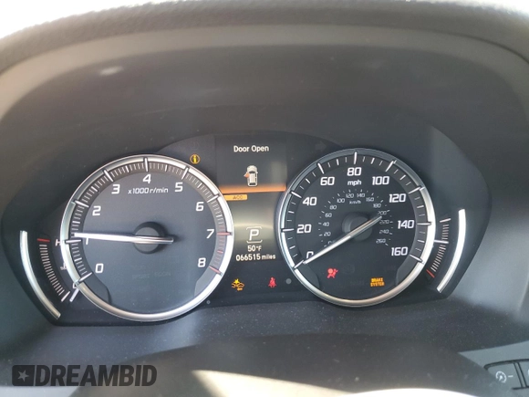 2020 Acura MDX w/Technology Pkg with VIN 5J8YD4H59LL022596, listed as a Copart auction lot 52285135 with 66,515 mi miles and Salvage Title. Bid and sale history available at carsss.com. Image 9.