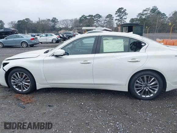 2024 Infiniti Q50 Luxe with VIN JN1EV7BP1RM600612, listed as a IAAI auction lot 41617834 with 20 mi miles and . Bid and sale history available at DreamBid. Image 15.