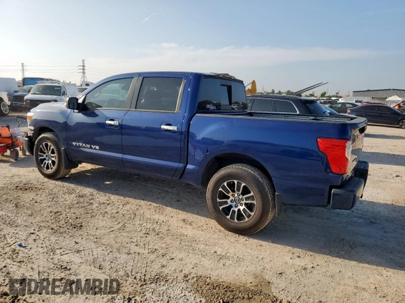 2020 Nissan Titan Platinum Reserve with VIN 1N6AA1EFXLN505021, listed as a Copart auction lot 65716805 with 64,624 mi miles and Salvage title. Bid and sale history available at DreamBid. Image 2.