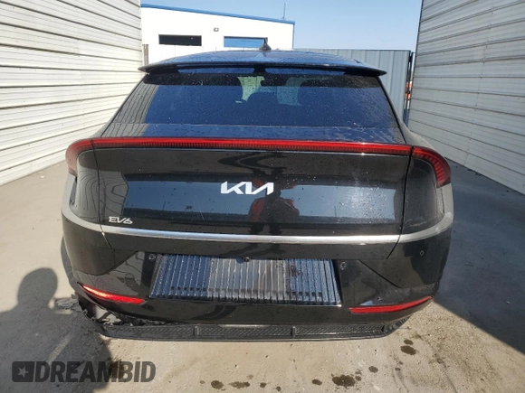 2023 Kia EV6 Wind with VIN KNDC34LA9P5111255, listed as a Copart auction lot 75493074 with 78,294 mi miles and Salvage Title. Bid and sale history available at carsss.com. Image 6.