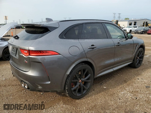 2019 Jaguar F-Pace SVR with VIN SADCZ2EEXKA608452, listed as a Copart auction lot 69069534 with 51,252 mi miles and Salvage title. Bid and sale history available at DreamBid. Image 3.