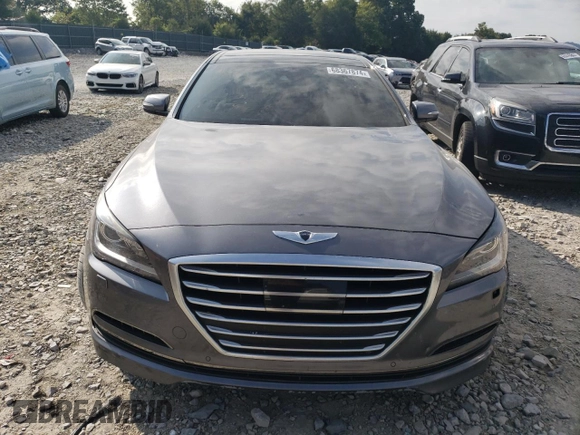 2015 Hyundai Genesis 3.8L with VIN KMHGN4JEXFU063802, listed as a Copart auction lot 68367874 with 103,495 mi miles and Salvage Title. Bid and sale history available at carsss.com. Image 5.