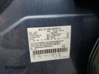 2019 Ford Edge SE с VIN 2FMPK4G91KBC42913, выставлен на аукционе Copart как лот 61170335 с пробегом 42 236 миль миль и Списание • Salvage title. История ставок и продаж доступна на DreamBid. Изображение 13.