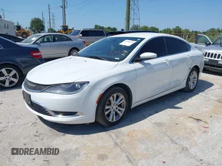 2015 Chrysler 200 Limited with VIN 1C3CCCAB4FN742102, listed as a IAAI auction lot 41980765 with 160,067 mi miles. Bid and sale history available at carsss.com. Image 2.