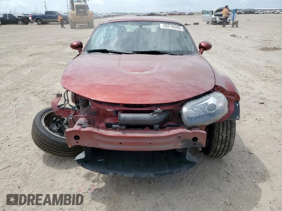 2008 Mazda MX-5 Miata Grand Touring z VIN JM1NC26F180144365, wystawiony jako Copart lot #58216365 z przebiegiem 56 990 mil mil oraz Szkoda całkowita • Salvage title. Historia ofert i sprzedaży dostępna na DreamBid. Obrazek 5.