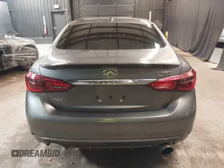 2018 Infiniti Q50 RED SPORT 400 with VIN JN1FV7AR9JM480988, listed as a IAAI auction lot 41662256 with 82,392 mi miles. Bid and sale history available at carsss.com. Image 17.