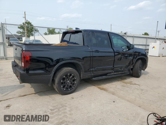 2022 Honda Ridgeline RTL-E with VIN 5FPYK3F79NB010478, listed as a Copart auction lot 60486525 with 53,029 mi miles and Salvage title. Bid and sale history available at DreamBid. Image 3.