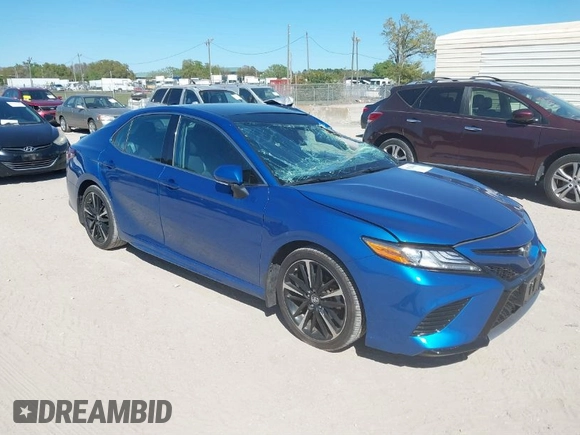 2019 Toyota Camry XSE with VIN 4T1B61HK3KU286288, listed as a IAAI auction lot 41728036 with 46,921 mi miles. Bid and sale history available at carsss.com. Image 1.