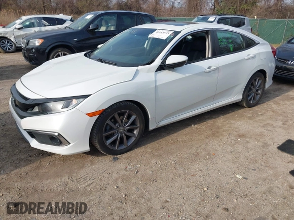 2019 Honda Civic Sedan EX with VIN 19XFC1F34KE018682, listed as a IAAI auction lot 41843545 with 73,992 mi miles. Bid and sale history available at carsss.com. Image 17.