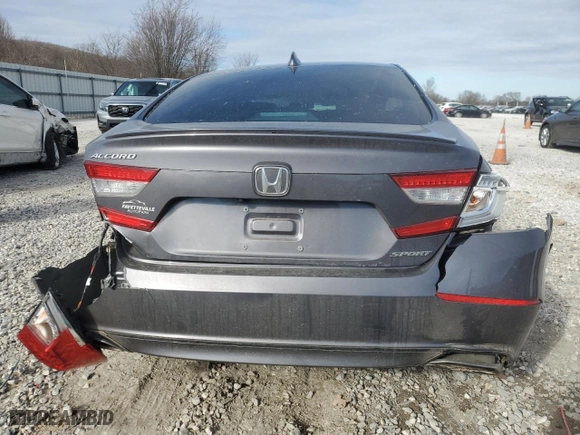 2020 Honda Accord Sedan Sport with VIN 1HGCV1F35LA138171, listed as a Copart auction lot 42285615 with 20,729 mi miles and Salvage Title. Bid and sale history available at carsss.com. Image 6.