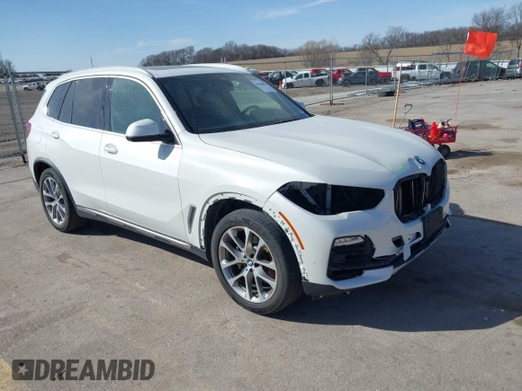 2019 BMW X5 xDrive40i with VIN 5UXCR6C50KLL08346, listed as a IAAI auction lot 41824070 with 75,000 mi miles and . Bid and sale history available at DreamBid. Image 1.