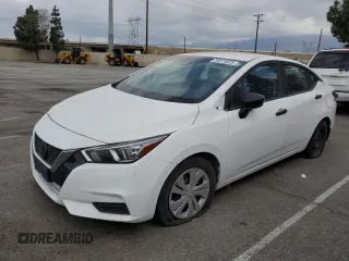 2020 Nissan Versa S with VIN 3N1CN8DV2LL803602, listed as a Copart auction lot 54875025 with 95,508 mi miles and Salvage Title. Bid and sale history available at carsss.com. Image 1.