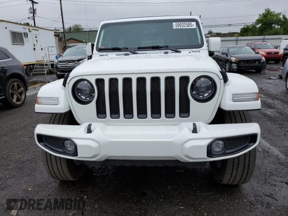 2023 Jeep Wrangler Sahara z VIN 1C4HJXEG9PW544275, wystawiony jako Copart lot #59932585 z przebiegiem 21 382 mil mil oraz Szkoda całkowita • Salvage title. Historia ofert i sprzedaży dostępna na DreamBid. Obrazek 5.