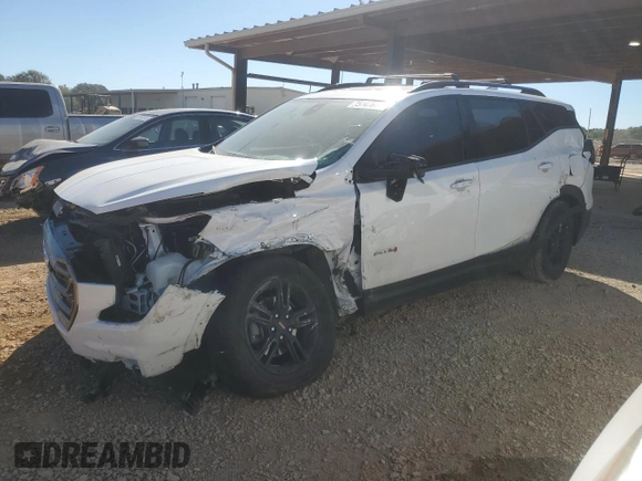 2024 GMC Terrain AT4 with VIN 3GKALYEG1RL142507, listed as a Copart auction lot 75747674 with 20,815 mi miles and Salvage Title. Bid and sale history available at DreamBid. Image 1.