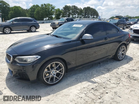 2015 BMW 2 Series M235i with VIN WBA1J7C59FV289292, listed as a Copart auction lot 54990895 with 156,750 mi miles and Clean Title. Bid and sale history available at carsss.com. Image 1.