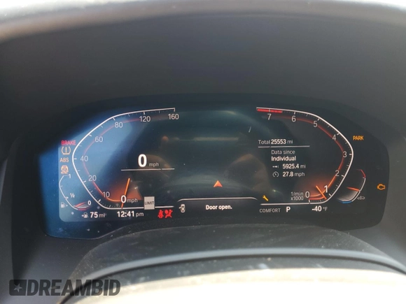 2020 BMW 8 Series 840i with VIN WBAGV2C06LCD56253, listed as a Copart auction lot 63133353 with 25,553 mi miles and . Bid and sale history available at DreamBid. Image 9.