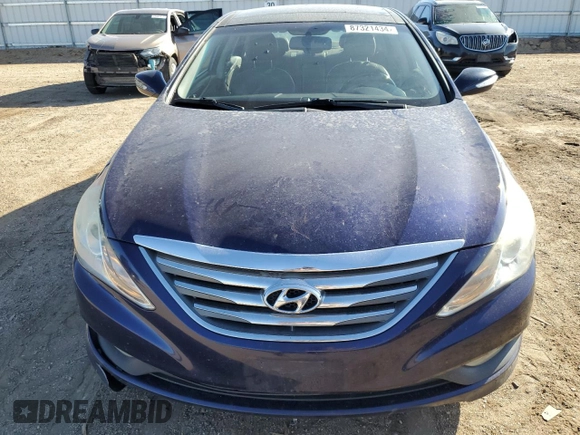 2014 Hyundai Sonata SE with VIN 5NPEC4AC3EH873992, listed as a Copart auction lot 87321434 with 168,055 mi miles and Salvage Title. Bid and sale history available at DreamBid. Image 5.