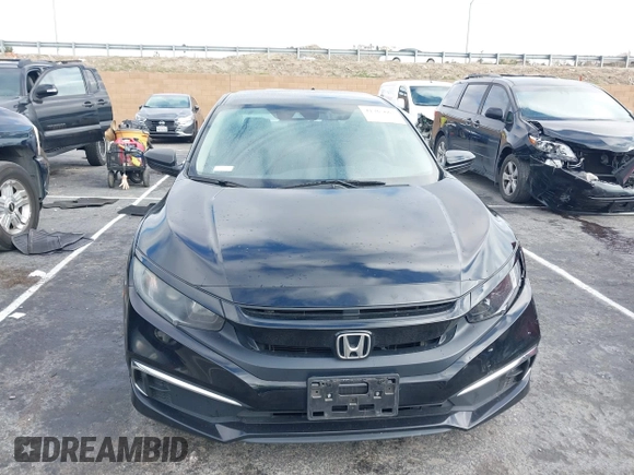 2020 Honda Civic Sedan LX with VIN 2HGFC2F69LH530736, listed as a IAAI auction lot 41765663 with 138,576 mi miles. Bid and sale history available at carsss.com. Image 12.