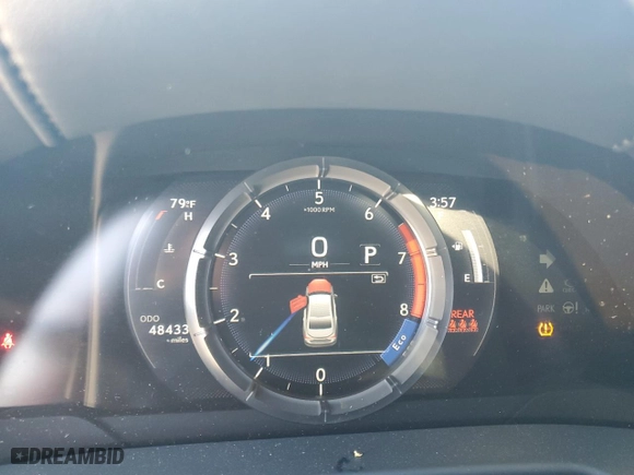 2020 Lexus ES with VIN 58AGZ1B13LU058718, listed as a Copart auction lot 46888205 with 48,433 mi miles and Salvage Title. Bid and sale history available at carsss.com. Image 9.