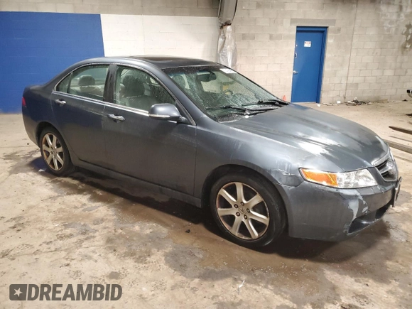 2004 Acura TSX with VIN JH4CL96834C026570, listed as a Copart auction lot 57438495 with 195,187 mi miles and Salvage title. Bid and sale history available at DreamBid. Image 4.