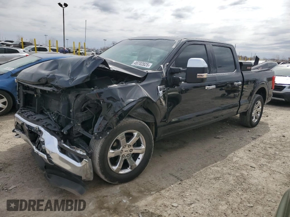 2021 Ford F-150 XL with VIN 1FTFW1E83MFB66545, listed as a Copart auction lot 49702825 with 84,078 mi miles and Salvage title. Bid and sale history available at DreamBid. Image 1.