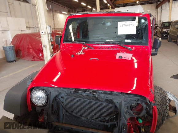 2017 Jeep Wrangler Unlimited Sport with VIN 1C4BJWDG0HL597113, listed as a IAAI auction lot 41764073 with 96,531 mi miles. Bid and sale history available at carsss.com. Image 13.