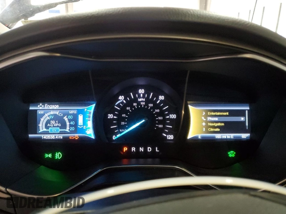 2016 Ford Fusion SE Hybrid with VIN 3FA6P0LU6GR102875, listed as a Copart auction lot 49179435 with 140,538 mi miles and Salvage Title. Bid and sale history available at carsss.com. Image 9.