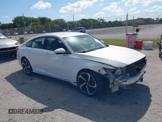 2018 Honda Accord Sedan Sport 1.5T with VIN 1HGCV1F34JA244172, listed as a IAAI auction lot 41589367 with 81,605 mi miles. Bid and sale history available at carsss.com. Image 1.