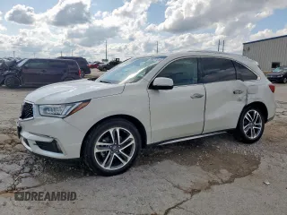 2017 Acura MDX Advance with VIN 5FRYD3H86HB002494, listed as a Copart auction lot 58607415 with 53,696 mi miles and Salvage title. Bid and sale history available at DreamBid. Image 1.