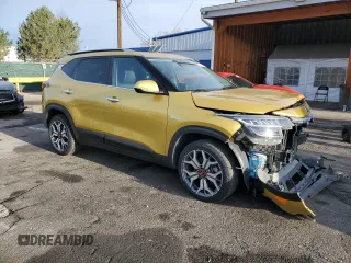 2021 Kia Seltos SX with VIN KNDETCA22M7178648, listed as a Copart auction lot 51714915 with 59,138 mi miles and Salvage Title. Bid and sale history available at carsss.com. Image 4.