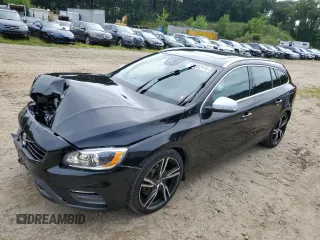 2017 Volvo V60 R-Design Platinum with VIN YV149MSS5H1369658, listed as a Copart auction lot 66592114 with 0 mi miles and Salvage Title. Bid and sale history available at carsss.com. Image 1.