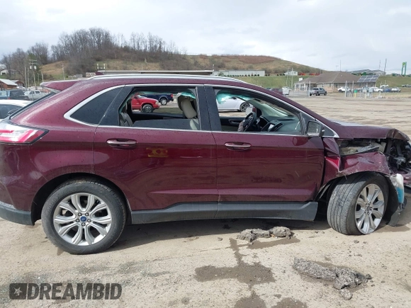 2020 Ford Edge Titanium with VIN 2FMPK4K90LBA26169, listed as a IAAI auction lot 41848710 with 86,987 mi miles. Bid and sale history available at carsss.com. Image 14.