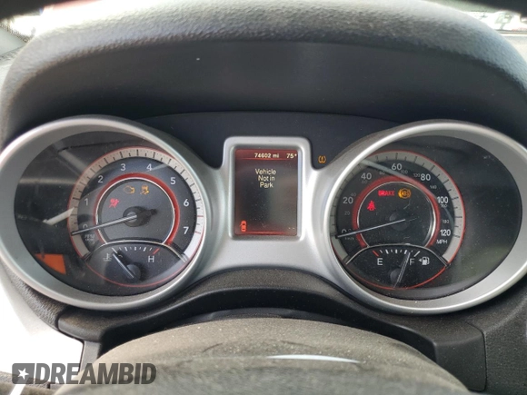 2020 Dodge Journey SE Value with VIN 3C4PDCAB7LT201891, listed as a Copart auction lot 52456815 with 74,602 mi miles and Non Repairable. Bid and sale history available at carsss.com. Image 9.