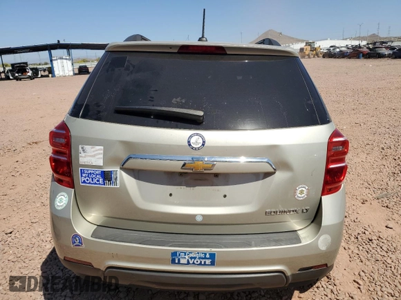 2016 Chevrolet Equinox LT with VIN 2GNALCEK5G1123810, listed as a Copart auction lot 52565215 with 56,455 mi miles and Salvage Title. Bid and sale history available at carsss.com. Image 6.
