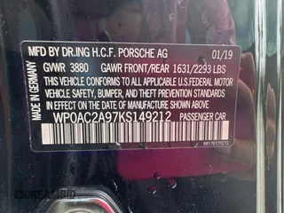 2019 Porsche 911 GT3 with VIN WP0AC2A97KS149212, listed as a Copart auction lot 46610435 with 2,806 mi miles and Salvage Title. Bid and sale history available at carsss.com. Image 10.