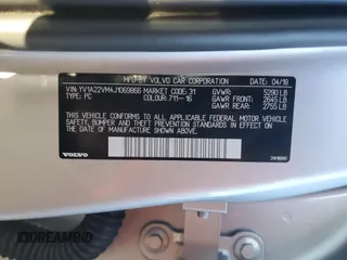 2018 Volvo V90 z VIN YV1A22VM4J1069866, wystawiony jako Copart lot #73800383 z przebiegiem 48 681 mil mil oraz . Historia ofert i sprzedaży dostępna na DreamBid. Obrazek 14.