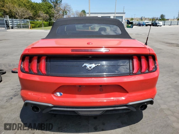 2018 Ford Mustang EcoBoost Premium with VIN 1FATP8UH4J5138707, listed as a Copart auction lot 52499475 with 92,254 mi miles and Salvage title. Bid and sale history available at DreamBid. Image 6.
