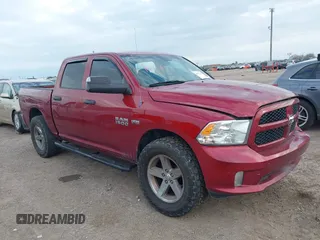 2014 Ram 1500 Express with VIN 1C6RR6KT1ES154971, listed as a IAAI auction lot 38672754 with 150,861 mi miles. Bid and sale history available at carsss.com. Image 1.