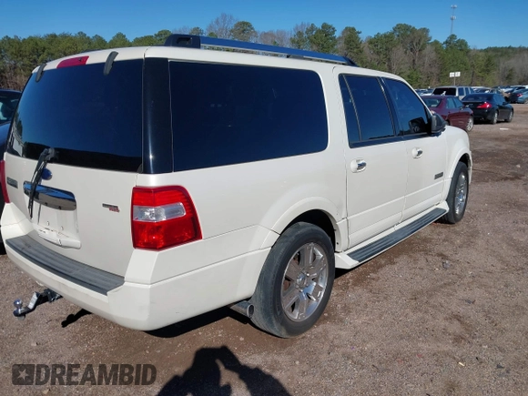 2007 Ford Expedition EL Limited with VIN 1FMFK195X7LA90755, listed as a IAAI auction lot 41606576 with 1 mi miles. Bid and sale history available at carsss.com. Image 4.