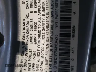 2016 Honda Civic Sedan EX-L with VIN 2HGFC1F73GH634275, listed as a Copart auction lot 46972205 with 159,902 mi miles and Salvage Title. Bid and sale history available at carsss.com. Image 14.
