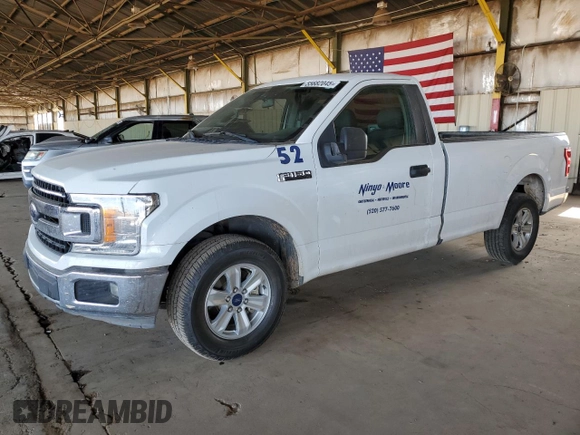 2019 Ford F-150 XL with VIN 1FTMF1C57KKD66154, listed as a Copart auction lot 55682045 with 95,415 mi miles and Clean Title. Bid and sale history available at carsss.com. Image 1.
