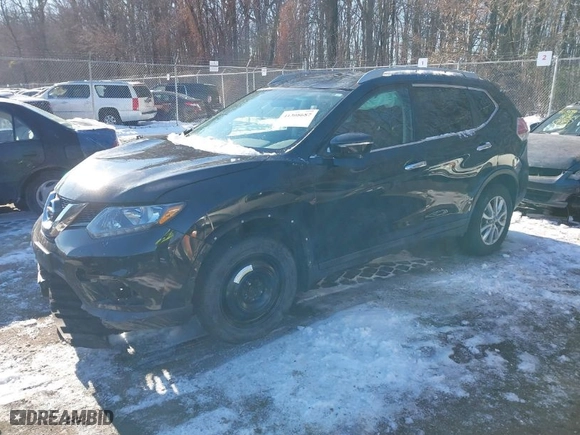 2015 Nissan Rogue SV with VIN 5N1AT2MV1FC916265, listed as a IAAI auction lot 41308687 with 167892 miles. Bid and sale history available at carsss.com. Image 2.