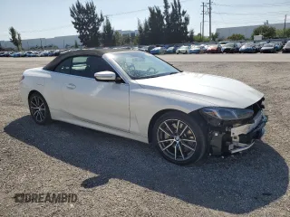 2025 BMW 4 Series 430i with VIN WBA33DB05SCS22265, listed as a Copart auction lot 49437585 with 18,445 mi miles and Clean Title. Bid and sale history available at carsss.com. Image 4.