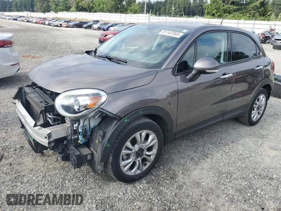 2016 FIAT 500X Easy with VIN ZFBCFXBT0GP383101, listed as a Copart auction lot 61147345 with 70,763 mi miles and Salvage title. Bid and sale history available at DreamBid. Image 1.