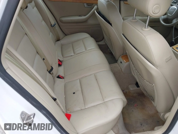 2008 Audi A4 2.0T with VIN WAUDF78E58A046158, listed as a IAAI auction lot 41510500 with 103,664 mi miles and . Bid and sale history available at DreamBid. Image 8.